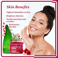 Newish® Aloe Vera Gel for Face and Hair | 99% Pure Aloe Vera With Vitamin E Gel For Skin and Hair Pack of 2