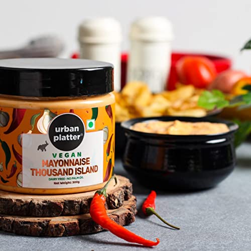 Urban Platter Vegan Thousand Island Mayo, 300g [Dairy-Free Mayonnaise, No Palm Oil, No Trans-Fat]
