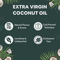 5:15PM Virgin Coconut Oil Cold Pressed, For Hair, Skin and Cooking, Raw & Unrefined, 200 ml