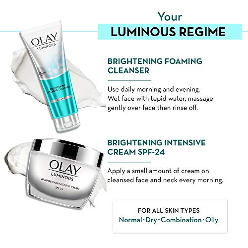 Olay Luminous Day Cream Moisturiser (Spf 24) and Cleanser, 150 g