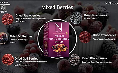 NUTICIOUS Mixed Berries -250GM gm
