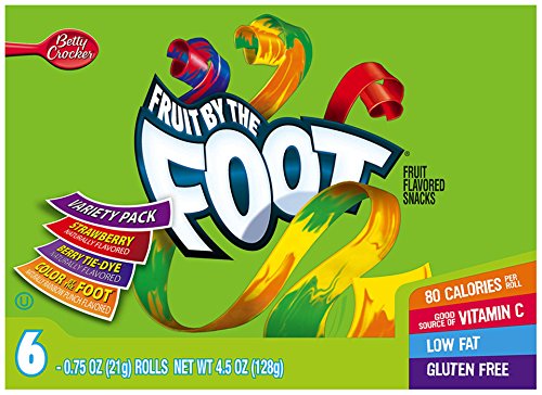 Betty Crocker Fruit by The Foot Variety Pack, 128g