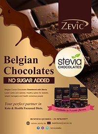 Zevic 70% Dark Belgian Sugar Free Keto Chocolate | Vegan | Diabetic Friendly | Healthy 40gm (Pack of 5)