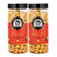 Wonderland Foods - Roasted & Flavoured Cheese-Chilli Makhana (Foxnut) 200g Jar (100gX2)