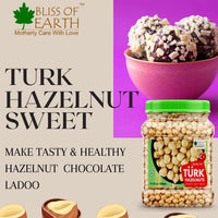 Bliss of Earth 200gm Turkish Hazelnuts, Raw & Dehulled, Healthy & Tasty
