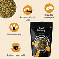 True Elements Pumpkin Seeds 150g - Raw Pumpkin Seeds for Eating | Immunity Booster Seeds | Diet Snacks