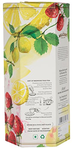 The Hillcart Tales Strawberry Lime Hot And Cold Tisane Herbal Tea, (14 Teabags)