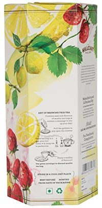 The Hillcart Tales Strawberry Lime Hot And Cold Tisane Herbal Tea, (14 Teabags)