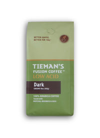 Tieman's  Fusion Coffee, Low Acid Dark Roast, Ground, 10-Ounce bag