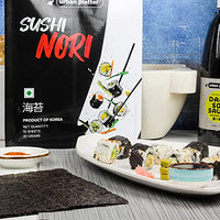 Urban Platter Sushi Nori Sheets (Roasted Seaweed Laver), 10 Sheets / 30 Grams