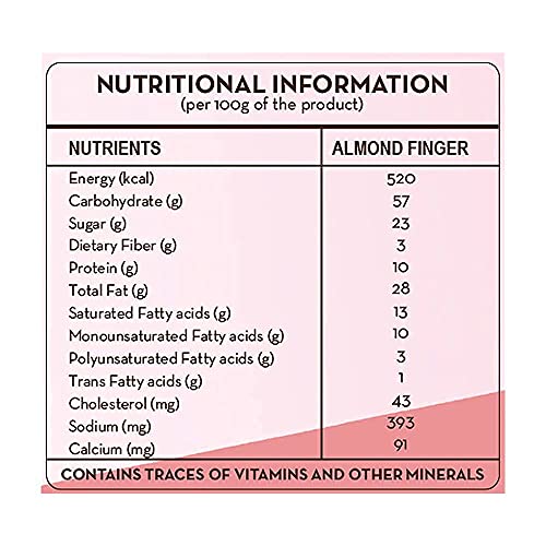 CookieMan Almond Fingers - 250g| Gourmet Biscuit with Real Almonds | Artisanal Cookies |Eggless Gourmet Biscuits | Best paired with Tea & Coffee Snack