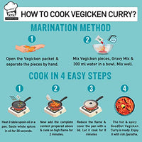 GoodDot Vegicken Curry Kit- Cruelty Free Vegan Mock Meat | Vegetarian & Vegan Friendly | Plant Based High Protein | with High Dietary Fiber and Zero Cholesterol | Come Taste The Future - (370 g)