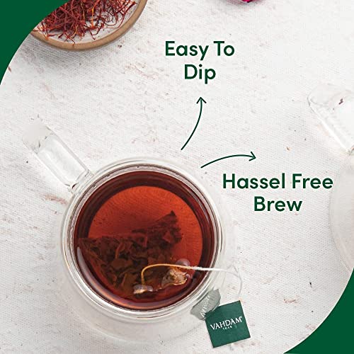 VAHDAM Exotic Darjeeling First Flush Tea Leaves,15 Tea Bag, Long Leaf Pyramid Darjeeling Tea Bags, Aromatic & Flowery, 100% Pure Unblended First Flush Darjeeling Tea