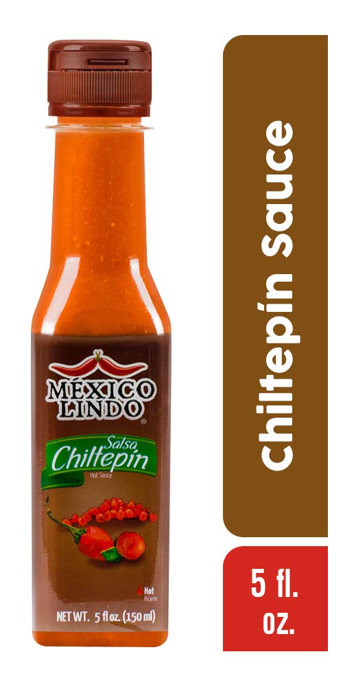 Mexico Lindo Chiltepin Hot Sauce | 14,200 Scoville Level | Traditional Spicy Flavor | 5 Fl Oz Bottles (Pack of 2)