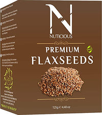 Nuticious Organic Flax Seeds 125 G Dryfruits & Berries,
