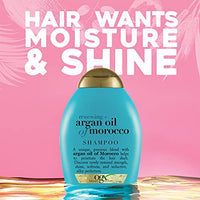 OGX Renewing + Argan Oil of Morocco Hydrating Hair Shampoo, Cold-Pressed Argan Oil to Help Moisturize, Soften & Strengthen Hair, Paraben-Free with Sulfate-Free 385 ml