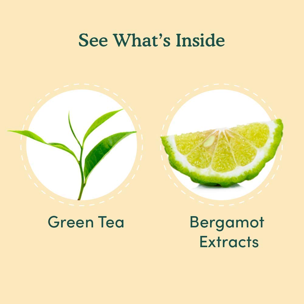 VAHDAM, Earl Grey Citrus Green (15 Tea Bags), Green Tea Leaves from the Himalayas blended with Natural Bergamot Oil - Finest Earl Grey Tea Bags, Long Leaf Bergamot Tea Bags