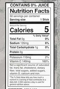 Sqwincher Zero Qwik Stik Sugar Free, Cool Citrus, .11 0z (Pack of 50)