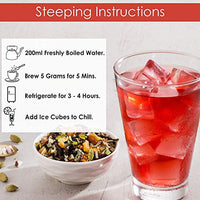 VAHDAM, Peach Green Appled Iced Tea | 20-25 Servings | 100% Natural Ingredients | Delicious Flavor of Black Tea, Tropical Fruits and Exotic Spices | 100gm