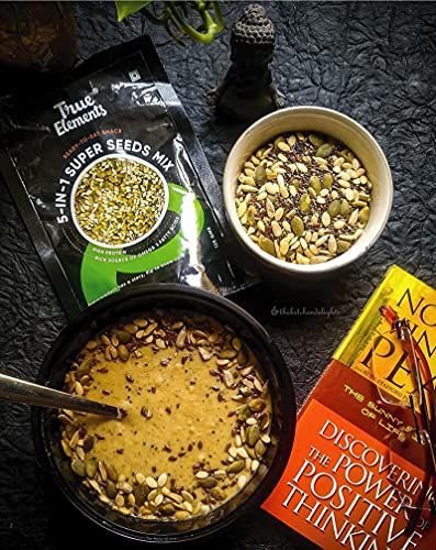 True Elements 5 in 1 Mix Seeds 125g * 2 - Seeds Combo for Eating | Diet Snacks | Roasted Seeds