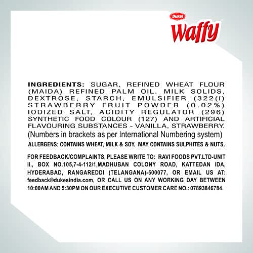 Waffy Rolls Jar- Strawberry, 250 grams