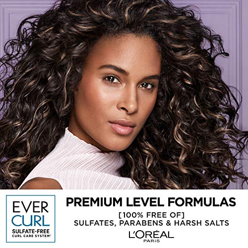 L'Oreal Paris EverCurl Hydracharge Sulfate Free Shampoo, with Coconut Oil, 8.5 Fl; Oz (Packaging May Vary)