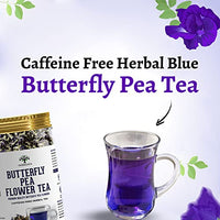 Vanalaya Organic Butterfly Pea Tea From Sun Dried Butterfly Pea Flowers For Stress Relief 25gm