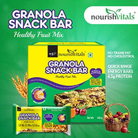 NourishVitals Granola Healthy Fruit Mix Snack Bar, 250 g