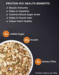 True Elements Protein Mix Seeds 250g - Mix of Nuts and Seeds | Trail Mix | Protein Snacks | Seeds for Eating