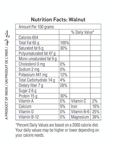 Natureland Organics Walnuts (Akhrot) 150 Gm - Without Shell