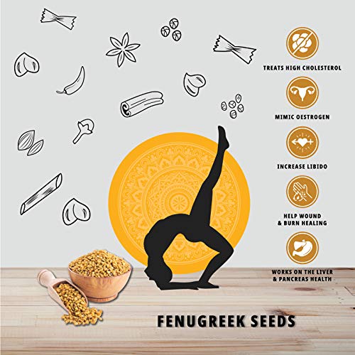 Organature Fresh / Natural Dried Fenugreek Seeds | Whole Methi Dana Seeds | Indian Spices & Masala - Pack of (400 Grams)