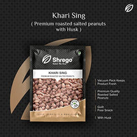 SHREGO Khari Sing Roasted Salted Peanut, Snack & Namkeen (360 Gm) (2X180G Vacuum Packed)
