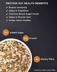 True Elements Protein Mix Seeds 125g - Roasted Seeds and Nut Mix, 28g Plant Protein | Protein Snacks | Seeds for Eating