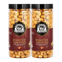 Wonderland Foods - Roasted & Flavoured Tangy Masala Makhana (Foxnut) 200g Jar (100gX2)