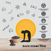 Organature Whole Fresh and Natural Black Sesame Seeds | Kaale Til | Tal | Indian Spice - Pack of (400 Grams)