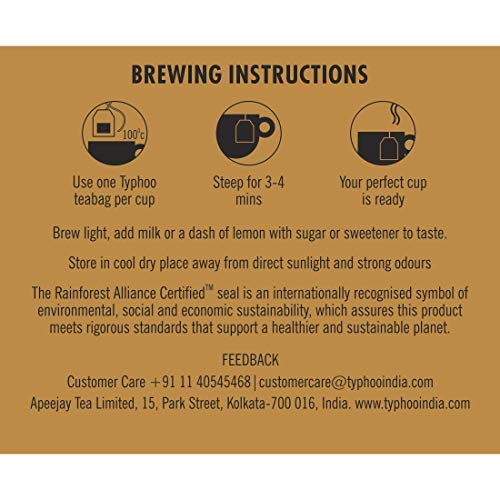 Typhoo Darjeeling Black Tea Bags (25 Tea Bags)