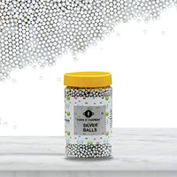 Farm and Farmers Silver Balls Editable Cake Decoration Sprinkler Medium, 250 gm