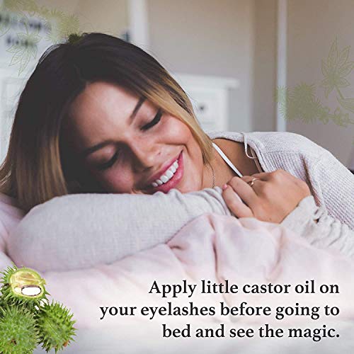 Aloe Veda Distil 100% Pure Cold-Pressed Castor Oil for Hair Growth, Skin Care, Moisturising Dry Skin, Nails, Eyelash, 200ml