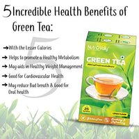 NutroVally green tea for weight loss & Build Immunity | premium tea leaf bags with active ingredients green tea ( green tea box ) - 25 Tea Bags