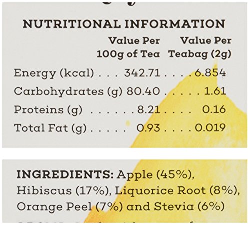 The Hillcart Tales Apple Strudel Dessert Tisane Herbal Tea, (14 Teabags)