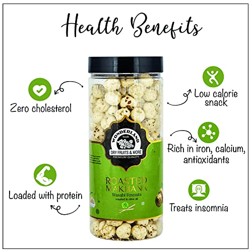 WONDERLAND FOODS (DEVICE) Roasted Makhana Foxnuts 200 g (Pack of 2) (100 g Each)