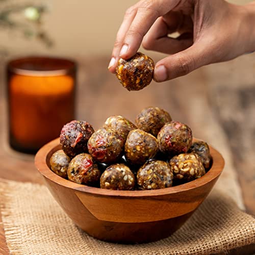 Kibi Kibi Bliss Balls Variety Box - Healthy Snack - Dates, Dried Fruit, Nuts & Seeds - Energy Balls - Khajoor Laddoo - No Added Sugar, Gluten Free & Dairy Free - Pack of 5 (5 x 30g)