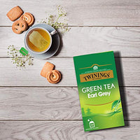 Twinings Green Tea Earl Grey, 25 Teabags, Green Tea, Delicate Citrus, Bright & Perky