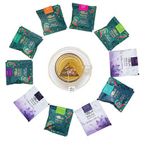 TGL Co. 100% Natural Immunity Boosting Green Tea Sampler Tea Gift, 10 Pyramid Tea Bags of 10 Different Exotic Flavors