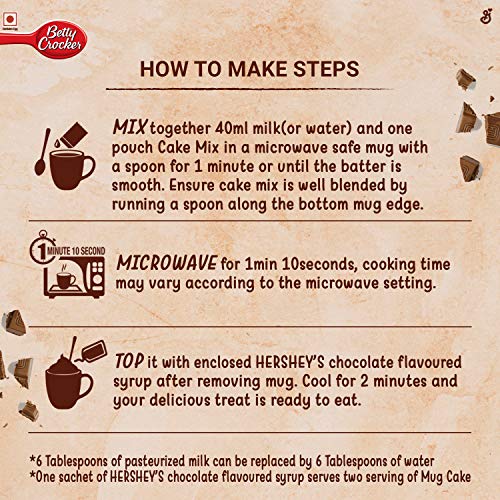 Betty Crocker Mug Treat Brownie Mix Bag, 264 g