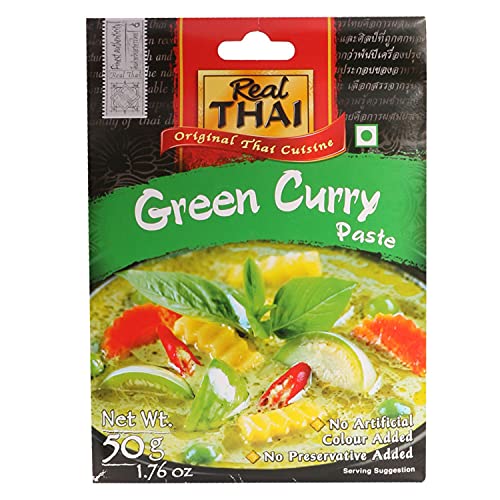 Real THAI Original Thai Cuisine Green Curry Paste, 1.76 oz / 50 g