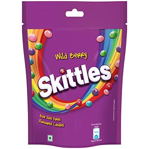 Skittles Wildberry Bite-Size Fruit Flavoured Candy, 196 g Pack
