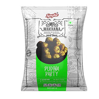 Mr. Makhana Roasted Makhana and Foxnuts : ( 3x75 gm ) | Healthy Snacks | Gluten Free | MSG Free | Antioxidant | Rich Calcium | Zero cholesterol (Pudina Party)