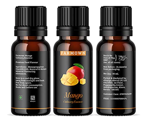 Farmown Premium Food Flavour Essence Combo Pack (Mango & Vanilla)