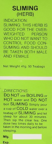 Sliming Herb Diet Slimming Tea Bags - 50 Teabags